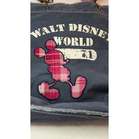 Walt Disney Parks Mickey Mouse Blue-Jean Bag w/Original Tags Sewn Inside *~* - Picture 2 of 16